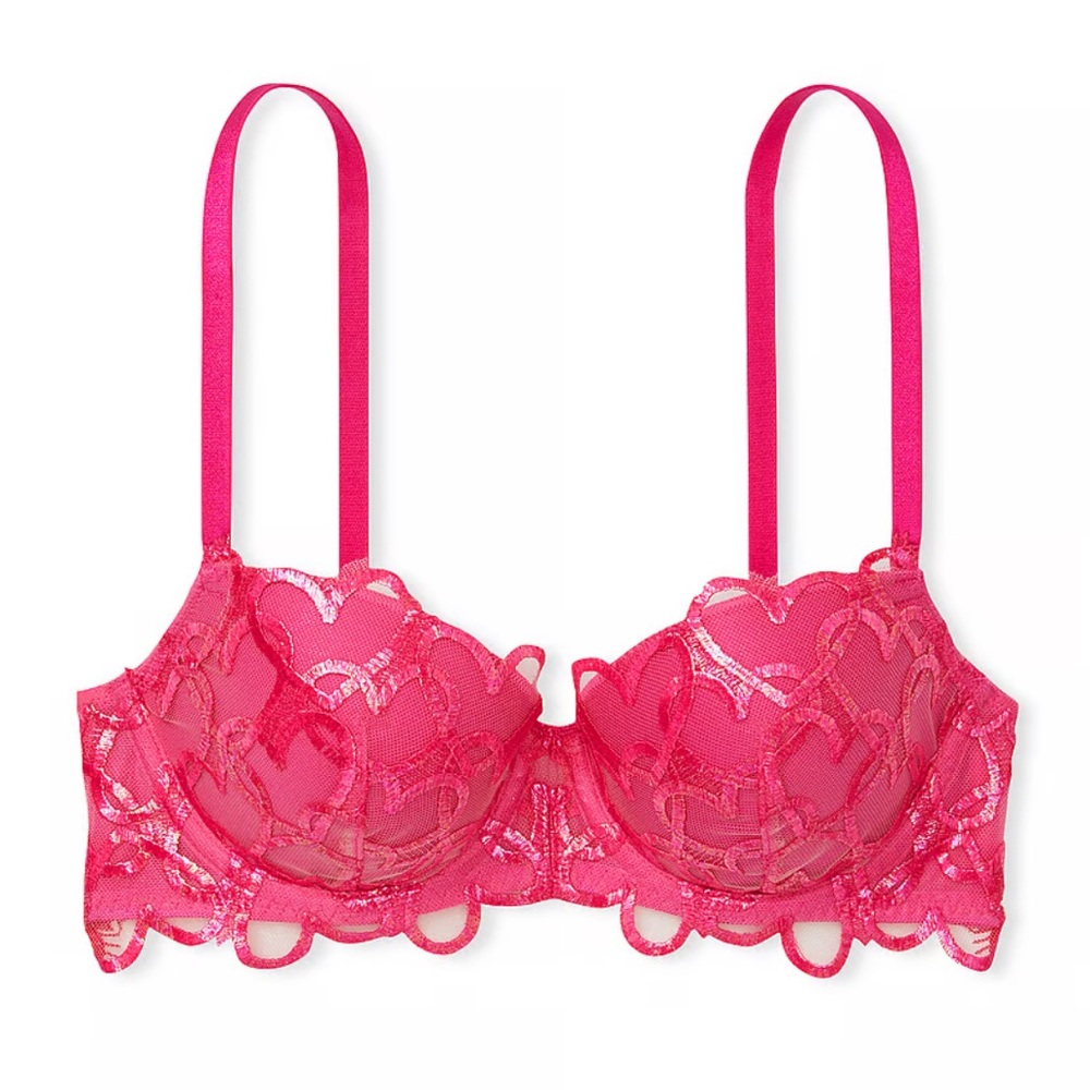 Victoria’s Secret DREAM ANGELS Twinkle Strap Lace Classic-Coverage Demi Bra